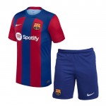 Nogometni Dresovi FC Barcelona Dječji Domaći 2023-24 Kratkih Rukava